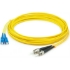 Picture of AddOn 1m SC (Male) to ST (Male) Straight Yellow OS2 Duplex Plenum Fiber Patch Cable