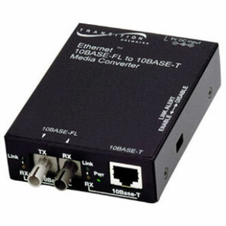 Picture of Transition Networks E-TBT-FRL-05(SM) 10BASE-T to 10BASE-FL Ethernet Media Converter