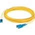 Picture of AddOn 50cm LC (Male) to SC (Male) Straight Yellow OS2 Duplex Plenum Fiber Patch Cable