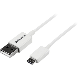 Picture of StarTech.com 2m White Micro USB Cable - A to Micro B