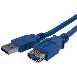 Picture of StarTech.com 1m Blue SuperSpeed USB 3.0 Extension Cable A to A - M/F