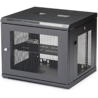 Picture of StarTech.com 9U Wallmount Server Rack Cabinet - Wallmount Network Cabinet - Up to 19 in. Deep