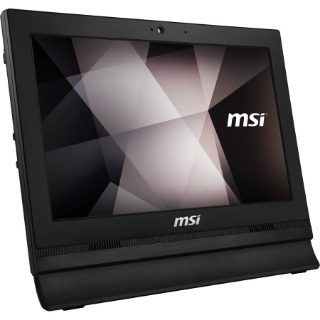 Picture of MSI PRO 16T 10M 040US All-in-One Computer - Intel Celeron 5205U Dual-core (2 Core) 1.90 GHz - 4 GB RAM DDR4 SDRAM - 128 GB M.2 Serial ATA SSD - 15.6" HD 1366 x 768 Touchscreen Display - Desktop - Black