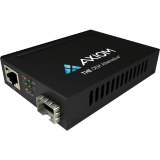 Picture of Axiom 1Gbs POE+ RJ45 to SFP Fiber Media Converter - Open SFP Port