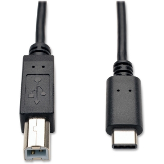 Picture of Tripp Lite 6ft USB 2.0 Hi-Speed Cable B Male to USB Type-C USB-C Male