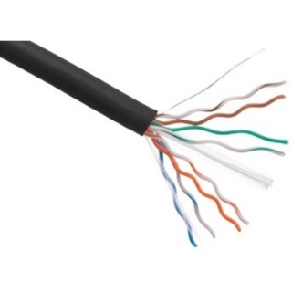Picture of Axiom CAT6 23AWG 4-Pair Solid Conductor 550MHz Bulk Cable Spool 1000FT (Black)