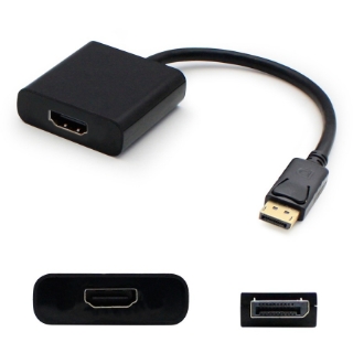 Picture of DisplayPort 1.2 Male to HDMI 1.3 Female Black Adapter Which Requires DP++ For Resolution Up to 2560x1600 (WQXGA)