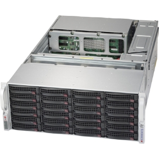 Picture of Supermicro SuperChassis 847E2C-R1K28JBOD Drive Enclosure - Mini-SAS Host Interface - 4U Rack-mountable - Black