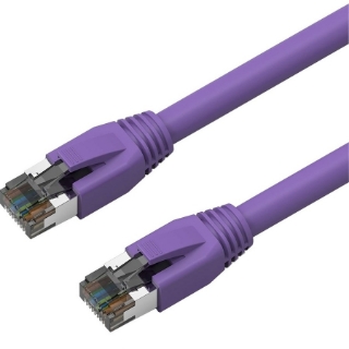 Picture of Axiom 25FT CAT8 2000mhz S/FTP Shielded Patch Cable Snagless Boot (Purple)