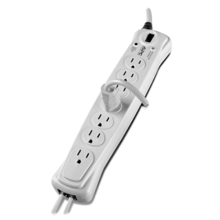 Picture of APC Basic Surge 7 Outlet W/Tel 10 Ft Cord 120V - Receptacles: 7 x NEMA 5-15R - 840J