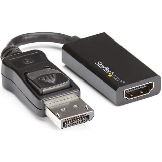 Picture of StarTech.com DisplayPort to HDMI Adapter, 4K 60Hz Active DP 1.4 to HDMI 2.0 Video Converter for Monitor/Display, Latching DP Connector