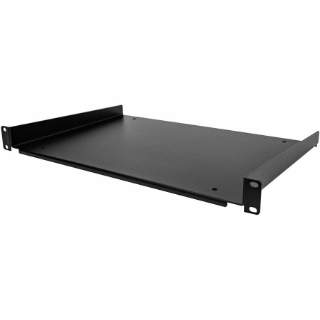 Picture of StarTech.com 1U Server Rack Cabinet Shelf - Fixed 12" Deep Cantilever Rackmount Tray for 19" Data/AV/Network Enclosure w/cage nuts, screws