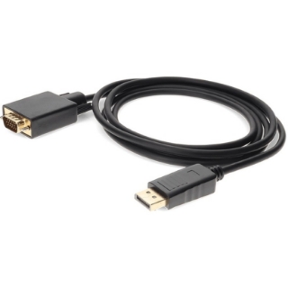 Picture of 6ft DisplayPort 1.2 Male to VGA Male Black Cable For Resolution Up to 1920x1200 (WUXGA)