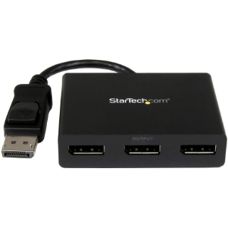 Picture of StarTech.com 3-Port Multi Monitor Adapter, DisplayPort 1.2 MST Hub, Dual 4K, 1x 1080p, Video Splitter for Extended Desktop Mode, Windows