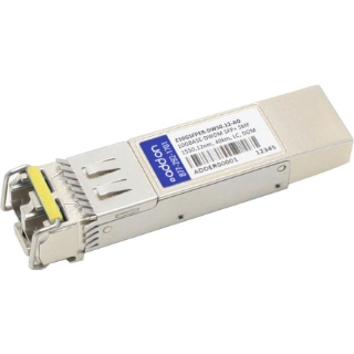 Picture of AddOn Intel E10GSFPER-DW50.12 Compatible TAA Compliant 10GBase-DWDM 100GHz SFP+ Transceiver (SMF, 1550.12nm, 40km, LC, DOM)