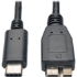 Picture of Tripp Lite 3ft USB 3.1 Gen 2 USB-C to Micro-B Cable M/M 10 Gbps Fast Charge