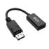 Picture of Tripp Lite DisplayPort to HDMI 2.0 Adapter-M/F, Latching Connector, 4K@60 Hz, 6 in., Black, DP to HDMI