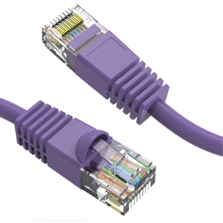 Picture of Axiom 9FT CAT6 UTP 550mhz Patch Cable Snagless Molded Boot (Purple)