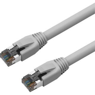 Picture of Axiom 7FT CAT8 2000mhz S/FTP Shielded Patch Cable Snagless Boot (Gray)