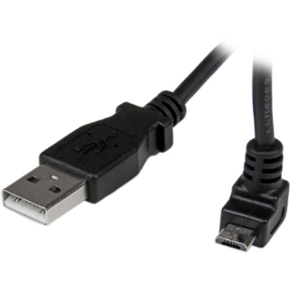 Picture of StarTech.com 1m Micro USB Cable - A to Up Angle Micro B