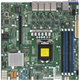 Picture of Supermicro X11SCM-F Server Motherboard - Intel C246 Chipset - Socket H4 LGA-1151 - Micro ATX