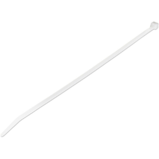 Picture of StarTech.com 10"(25cm) Cable Ties, 2-5/8"(68mm) Dia, 50lb(22kg) Tensile Strength, Nylon Self Locking Ties, UL Listed, 100 Pack, White