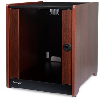 Picture of StarTech.com 12U Rack Enclosure Server Cabinet - 21 in. Deep - Wood Finish - Flat Pack