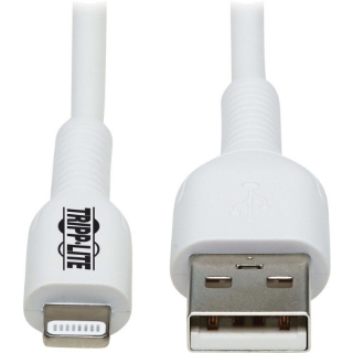 Picture of Tripp Lite Safe-IT M100AB-03M-WH Sync/Charge Lightning/USB Antimicrobial Data Transfer Cable