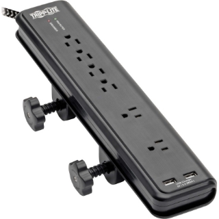 Picture of Tripp Lite Safe-IT Surge Protector 6-Out 2 USB Ports Antimicrobial 8ft Cord