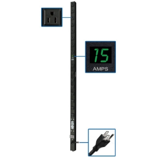 Picture of Tripp Lite PDU Metered 120V 15A 5-15R 16 Outlet 5-15P Vertical 0URM