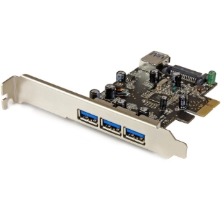 Picture of StarTech.com 4 Port PCI Express USB 3.0 Card - 3 External and 1 Internal