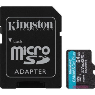 Picture of Kingston Canvas Go! Plus 64 GB Class 10/UHS-I (U3) microSDXC