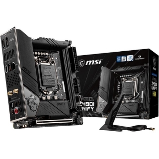 Picture of MSI MEG Z490I UNIFY Desktop Motherboard - Intel Z490 Chipset - Socket LGA-1200 - Intel Optane Memory Ready - Mini ITX