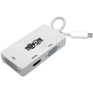 Picture of Tripp Lite USB C to HDMI / DVI / VGA Multiport Adapter 4K USB Type C to HDMI, USB-C, USB Type-C