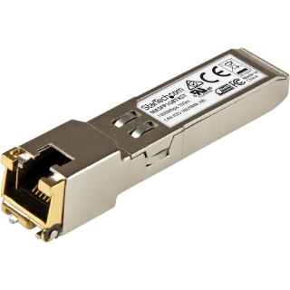 Picture of StarTech.com Cisco Meraki MA-SFP-1GB-TX Compatible SFP Module - 1000BASE-T - 10/100/1000 Mbps SFP to RJ45 Cat6/Cat5e Transceiver - 100m