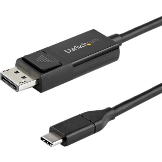 Picture of StarTech.com 3ft (1m) USB C to DisplayPort 1.2 Cable 4K 60Hz - Reversible DP to USB-C / USB-C to DP Video Adapter Monitor Cable HBR2/HDR