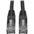 Picture of Tripp Lite 100ft Cat6 Gigabit Snagless Molded Patch Cable RJ45 M/M Black 100'