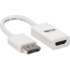 Picture of Tripp Lite DisplayPort to HDMI Active Adapter 4K M/F White DP to HDMI 6in