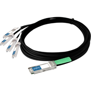 Picture of AddOn Arista Networks CAB-Q-S-3M Compatible TAA Compliant 40GBase-CU QSFP+ to 4xSFP+ Direct Attach Cable (Passive Twinax, 3m)