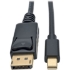 Picture of Tripp Lite Mini DisplayPort to DisplayPort 1.2 Adapter Cable 4K @ 60Hz 10ft