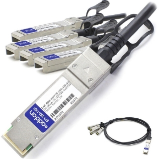 Picture of AddOn Dell DAC-Q28-4SFP28-25G-1M Compatible TAA Compliant 100GBase-CU QSFP28 to 4xSFP28 Direct Attach Cable (Passive Twinax, 1m)