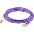 Picture of AddOn 2m LC (Male) to SC (Male) Purple OM1 Duplex Fiber OFNR (Riser-Rated) Patch Cable