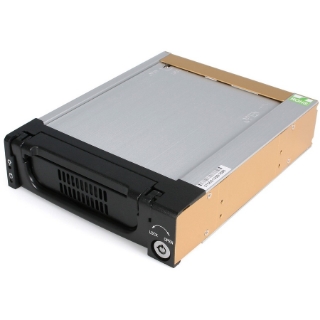 Picture of StarTech.com StarTech.com Aluminum Black SATA Hard Drive Drawer - Storage mobile rack - black