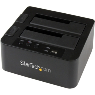 Picture of StarTech.com eSATA / USB 3.0 Hard Drive Duplicator Dock - Standalone HDD Cloner with SATA 6Gbps for fast-speed duplication