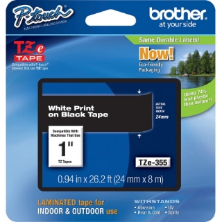 Picture of Brother P-touch TZe 1" Laminated Tape Cartridge