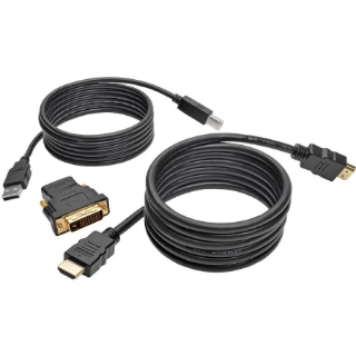 Picture of Tripp Lite 6ft HDMI DVI USB KVM Cable Kit USB A/B Keyboard Video Mouse 6'