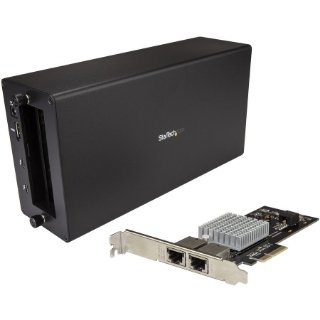 Picture of StarTech.com Thunderbolt 3 to 2-port 10GbE NIC Chassis - External PCIe Enclosure plus Card