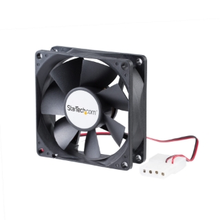 Picture of StarTech.com 80x25mm Dual Ball Bearing Computer Case Fan w/ LP4 Connector - System fan kit - 80 mm